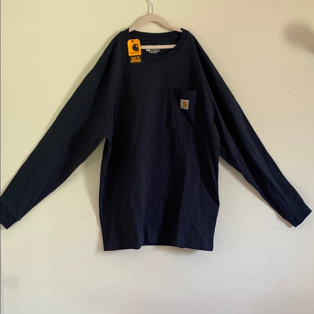 Carhartt Navy Long Sleeve Shirt